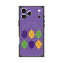 プレミアムスクエアケース with MagSafe［ Nordic Argyle - Purple ］