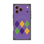 プレミアムスクエアケース with MagSafe［ Nordic Argyle - Purple ］