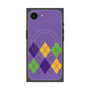 プレミアムスクエアケース with MagSafe［ Nordic Argyle - Purple ］
