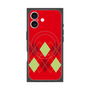 プレミアムスクエアケース with MagSafe［ Nordic Argyle - Red ］