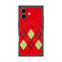 プレミアムスクエアケース with MagSafe［ Nordic Argyle - Red ］