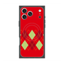 プレミアムスクエアケース with MagSafe［ Nordic Argyle - Red ］