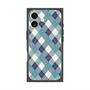 プレミアムスクエアケース with MagSafe［ Argyle - Blue ］