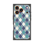 プレミアムスクエアケース with MagSafe［ Argyle - Blue ］