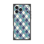プレミアムスクエアケース with MagSafe［ Argyle - Blue ］