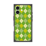 プレミアムスクエアケース with MagSafe［ Argyle - Green ］