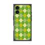 プレミアムスクエアケース with MagSafe［ Argyle - Green ］