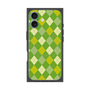 プレミアムスクエアケース with MagSafe［ Argyle - Green ］