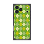 プレミアムスクエアケース with MagSafe［ Argyle - Green ］