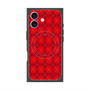 プレミアムスクエアケース with MagSafe［ Argyle - Red ］
