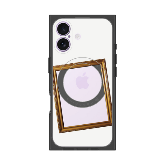 プレミアムスクエアケース with MagSafe［ Photo Frame - White ］