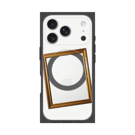 プレミアムスクエアケース with MagSafe［ Photo Frame - White ］