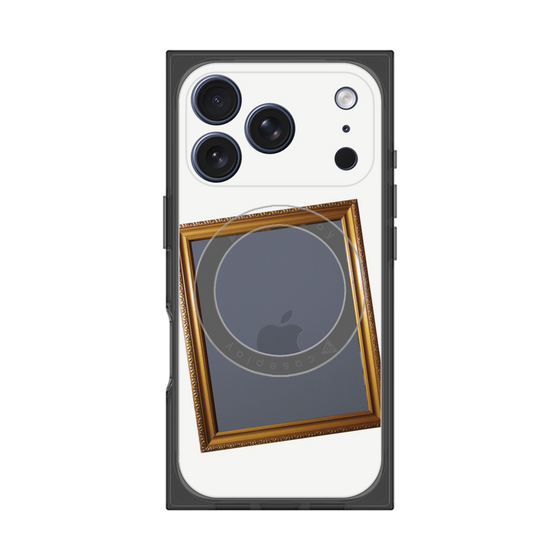 プレミアムスクエアケース with MagSafe［ Photo Frame - White ］
