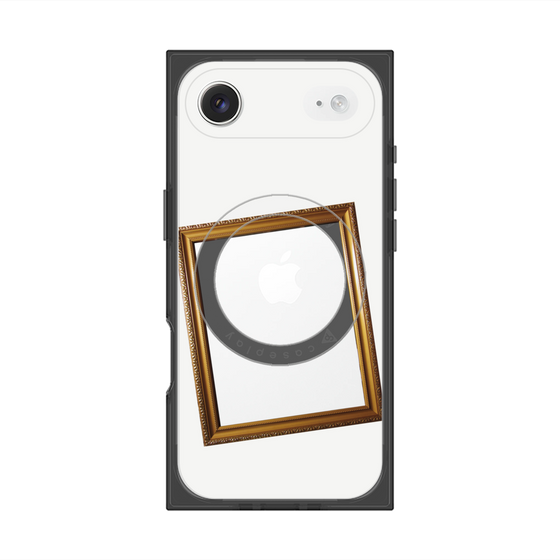 プレミアムスクエアケース with MagSafe［ Photo Frame - White ］