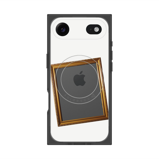プレミアムスクエアケース with MagSafe［ Photo Frame - White ］