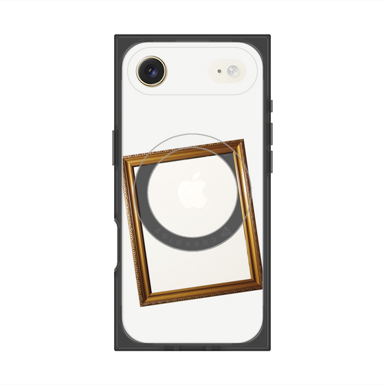 プレミアムスクエアケース with MagSafe［ Photo Frame - White ］