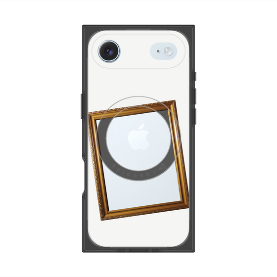 プレミアムスクエアケース with MagSafe［ Photo Frame - White ］
