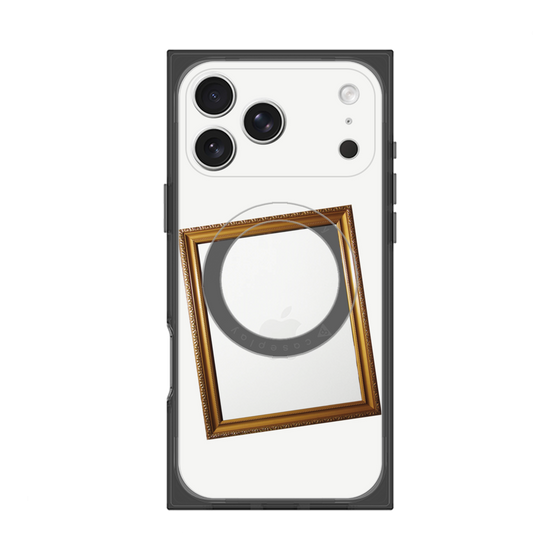 プレミアムスクエアケース with MagSafe［ Photo Frame - White ］