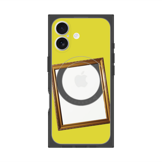 プレミアムスクエアケース with MagSafe［ Photo Frame - Yellow ］