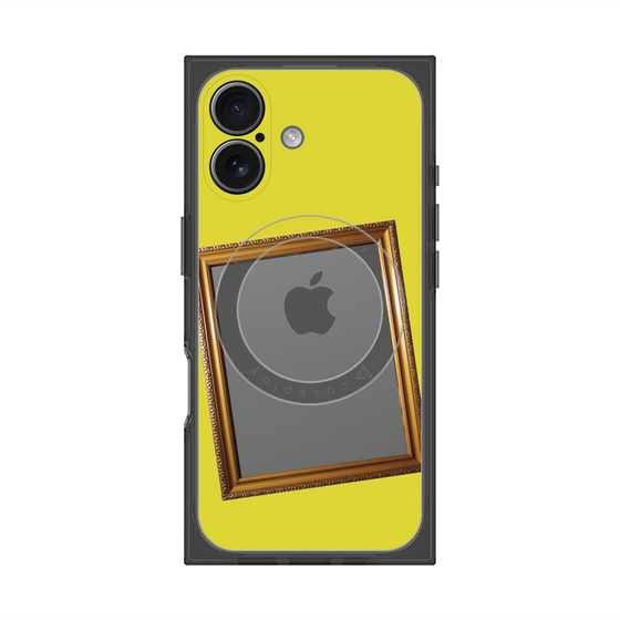 プレミアムスクエアケース with MagSafe［ Photo Frame - Yellow ］