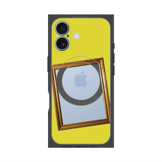プレミアムスクエアケース with MagSafe［ Photo Frame - Yellow ］