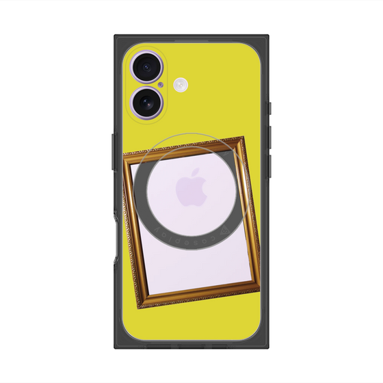 プレミアムスクエアケース with MagSafe［ Photo Frame - Yellow ］