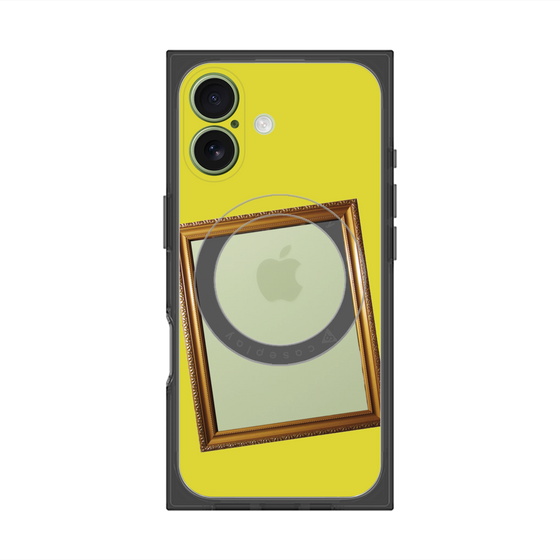 プレミアムスクエアケース with MagSafe［ Photo Frame - Yellow ］