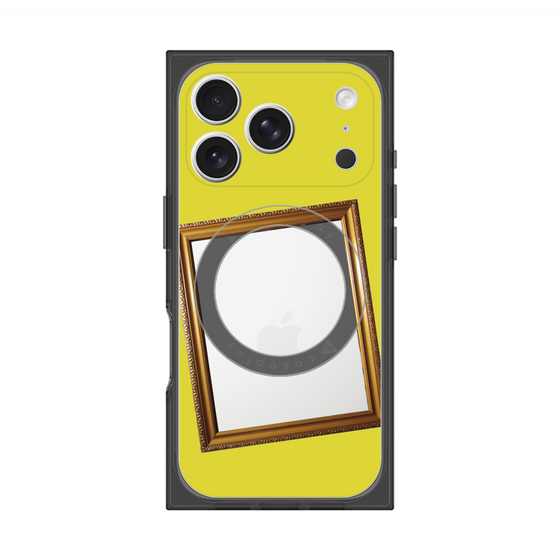 プレミアムスクエアケース with MagSafe［ Photo Frame - Yellow ］