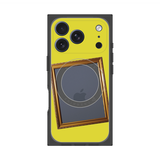 プレミアムスクエアケース with MagSafe［ Photo Frame - Yellow ］