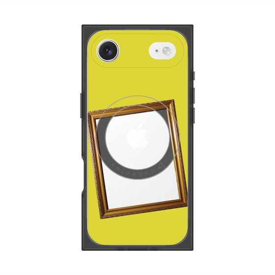 プレミアムスクエアケース with MagSafe［ Photo Frame - Yellow ］