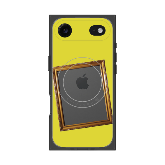 プレミアムスクエアケース with MagSafe［ Photo Frame - Yellow ］