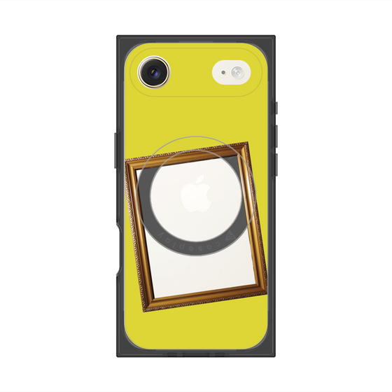 プレミアムスクエアケース with MagSafe［ Photo Frame - Yellow ］