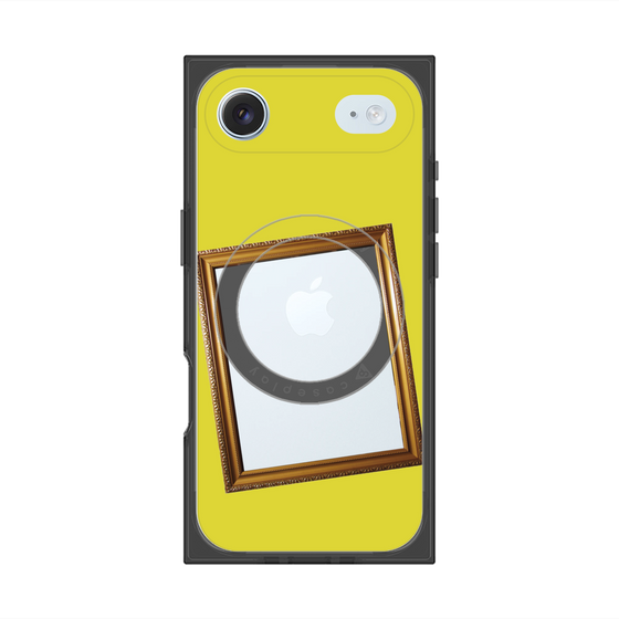 プレミアムスクエアケース with MagSafe［ Photo Frame - Yellow ］