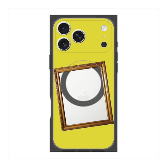 プレミアムスクエアケース with MagSafe［ Photo Frame - Yellow ］