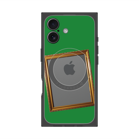 プレミアムスクエアケース with MagSafe［ Photo Frame - Green ］