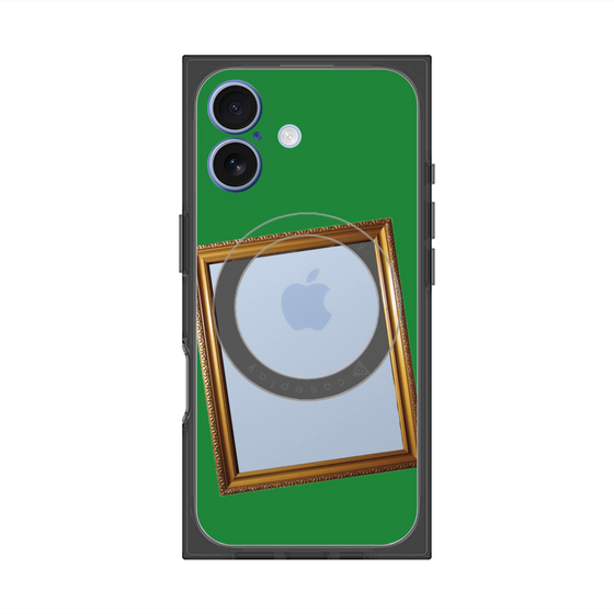 プレミアムスクエアケース with MagSafe［ Photo Frame - Green ］