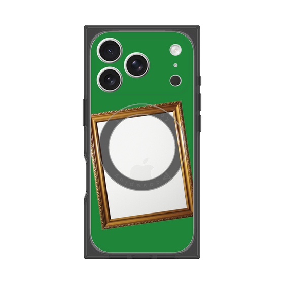 プレミアムスクエアケース with MagSafe［ Photo Frame - Green ］