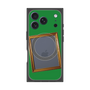プレミアムスクエアケース with MagSafe［ Photo Frame - Green ］