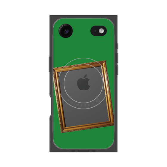 プレミアムスクエアケース with MagSafe［ Photo Frame - Green ］