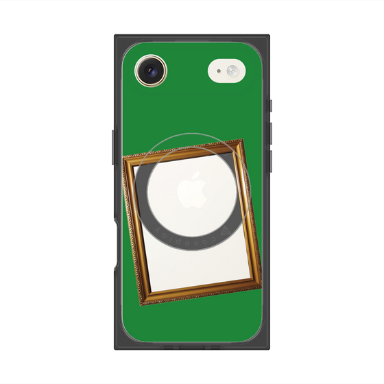 プレミアムスクエアケース with MagSafe［ Photo Frame - Green ］