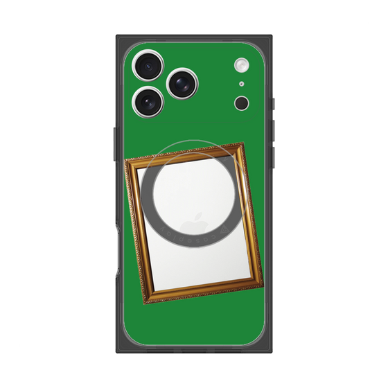 プレミアムスクエアケース with MagSafe［ Photo Frame - Green ］
