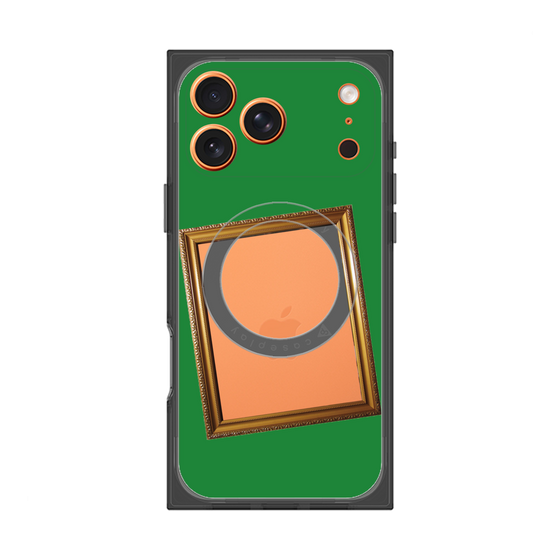 プレミアムスクエアケース with MagSafe［ Photo Frame - Green ］