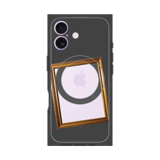 プレミアムスクエアケース with MagSafe［ Photo Frame - Gray ］