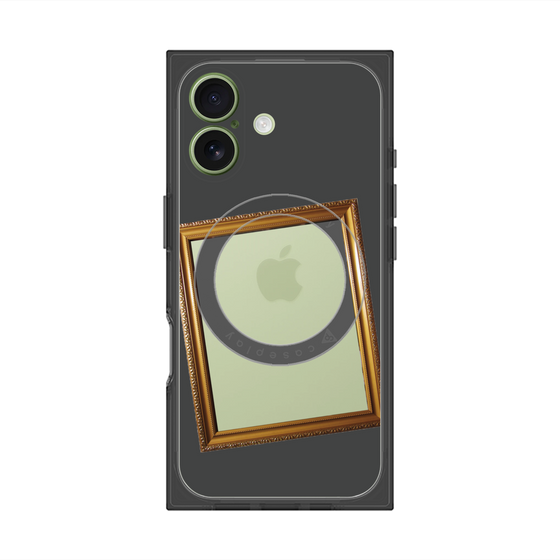 プレミアムスクエアケース with MagSafe［ Photo Frame - Gray ］