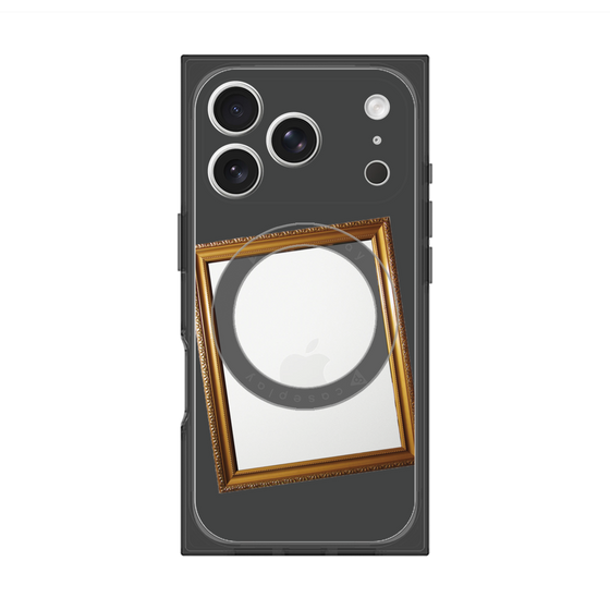 プレミアムスクエアケース with MagSafe［ Photo Frame - Gray ］