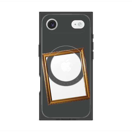 プレミアムスクエアケース with MagSafe［ Photo Frame - Gray ］