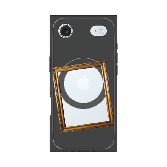 プレミアムスクエアケース with MagSafe［ Photo Frame - Gray ］