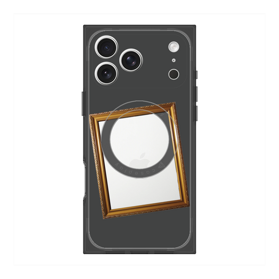 プレミアムスクエアケース with MagSafe［ Photo Frame - Gray ］