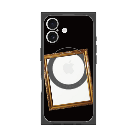 プレミアムスクエアケース with MagSafe［ Photo Frame - Black ］