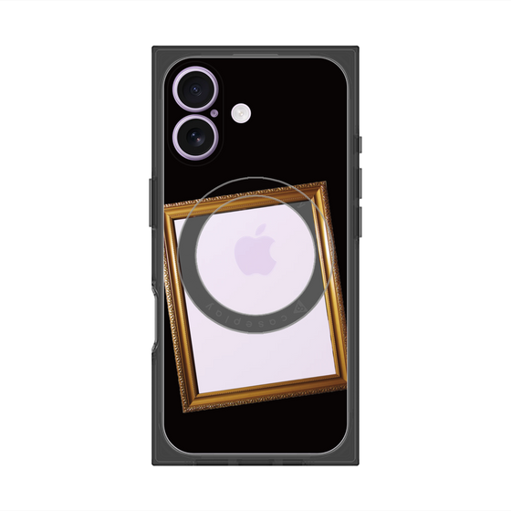 プレミアムスクエアケース with MagSafe［ Photo Frame - Black ］